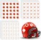 600 Pcs Baseball Helmet Stickers, 24 Sheets 1.18 Inch Self Adhesive Softball Helmet Decals Award Decals Baseball Accessories for Laptops, Scrapbook, Sport Party